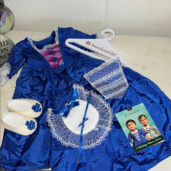 American Girl Felicity’s holiday gown dress outfit